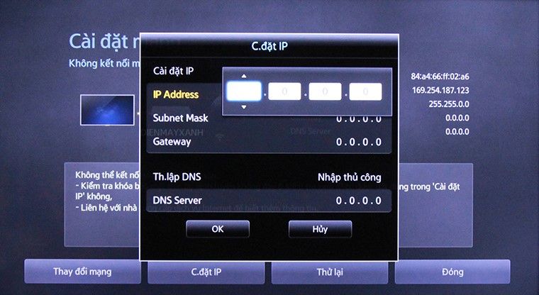 Nhấn OK và đợi trong giây lát