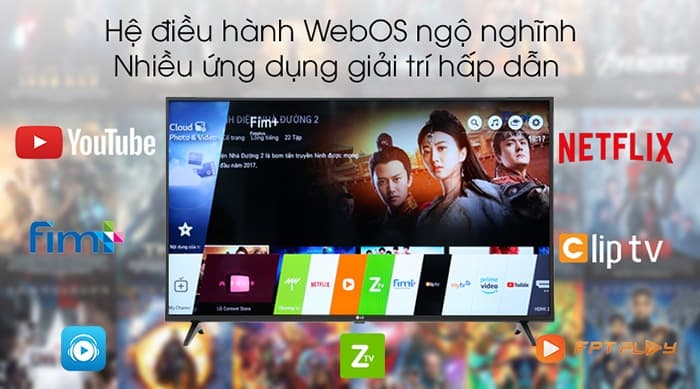 Smart tivi LG dưới 15 triệu đáng mua 49um7300