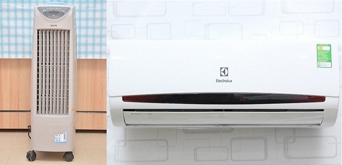 nên mua máy lạnh hay quạt hơi nước