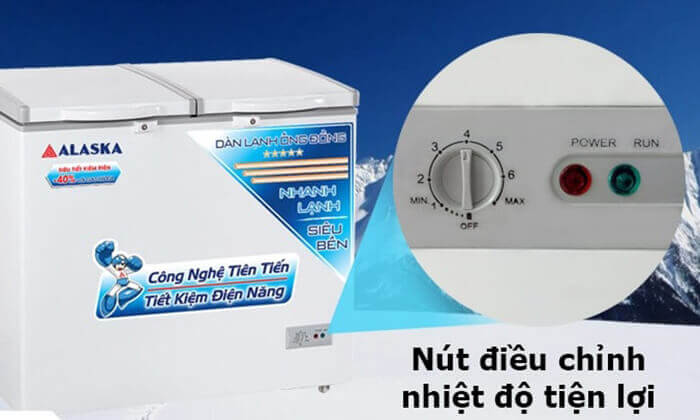 Tủ đông mát Alaska 300 lít BCD-3068C
