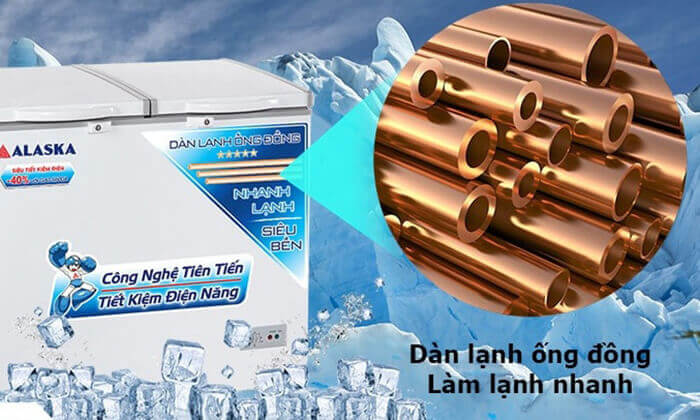 Tủ đông mát Alaska 450 lít BCD-4568C
