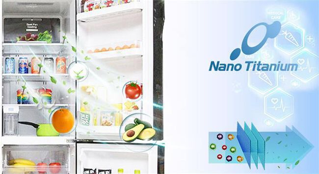 Những công nghệ nổi bật được sử dụng trên tủ lạnh Hitachi R-M700GPGV2X - công nghệ nano titanium