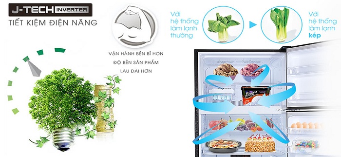 Tủ lạnh Sharp 627 lít Inverter SJ-XP630PG-BK