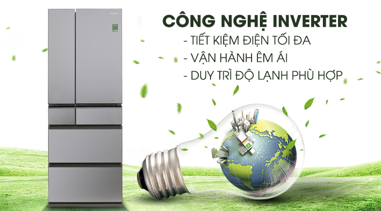 Tủ lạnh Panasonic Inverter 489 lít NR-F510GT-N2 chính hãng