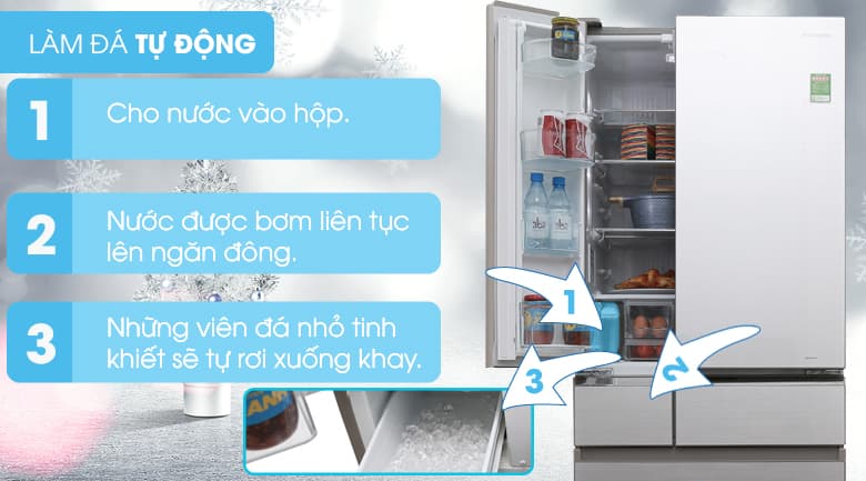 Tủ lạnh Panasonic Inverter 489 lít NR-F510GT-N2 phù hợp với mọi người