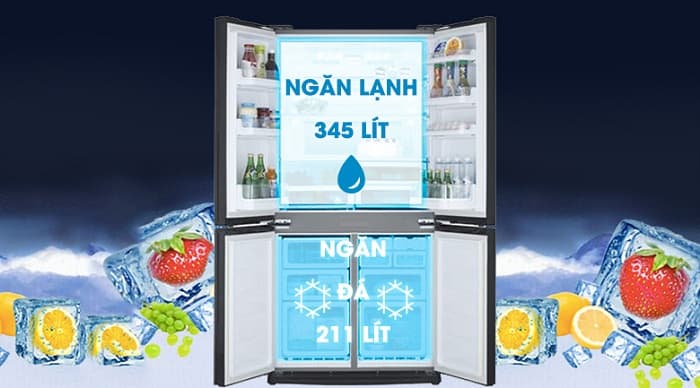 Tủ lạnh Sharp 626 lít Inverter SJ-FX630V-ST