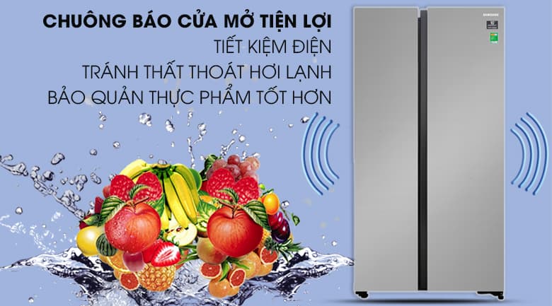 Tủ lạnh Samsung Side by Side Inverter 647 lít RS62R5001M9/SV