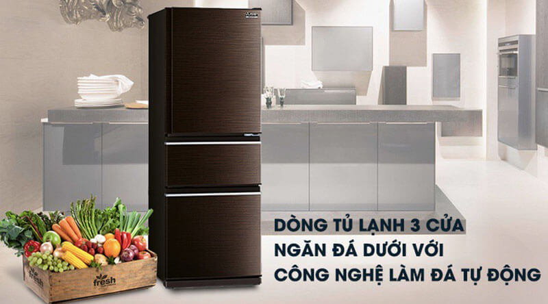 Tủ lạnh Mitsubishi Inverter 330 lít MR-CGX41EN-GBR-V
