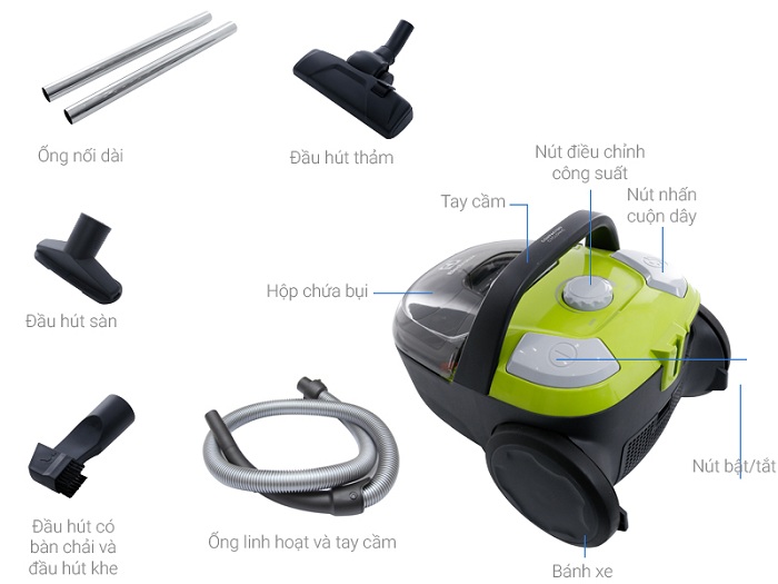 Máy hút bụi Electrolux 1600W Z1231