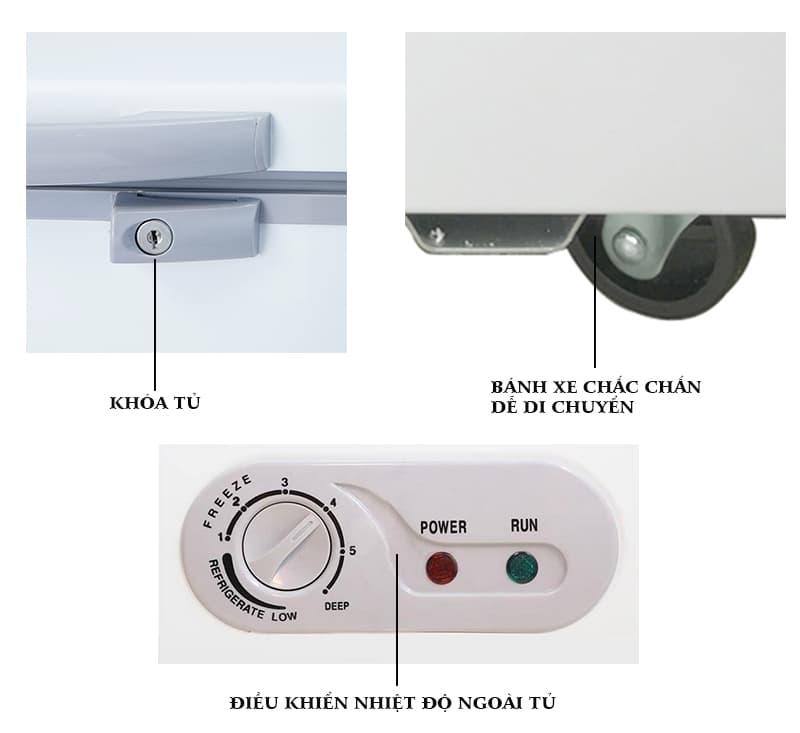 Tủ đông Sanaky 250 Lít Inverter 2 ngăn 2 cánh VH-2599W4K
