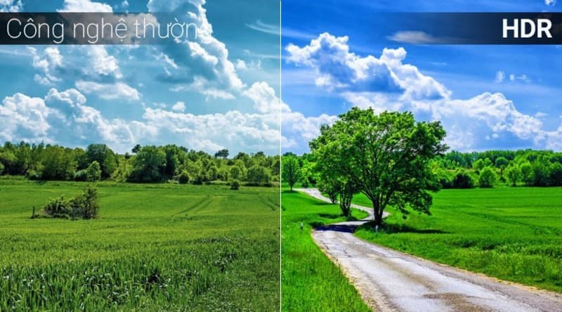 So sánh công nghệ hình ảnh thường và công nghệ hình ảnh HDR