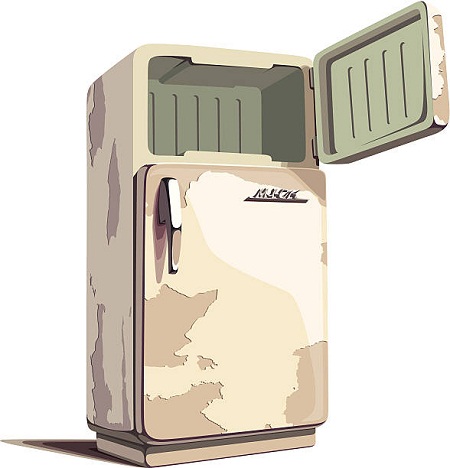 Tủ lạnh bị tróc sơn