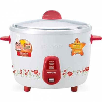 Nồi cơm điện nắp rời Sharp KSH-206V 300W 600ml (Đỏ)