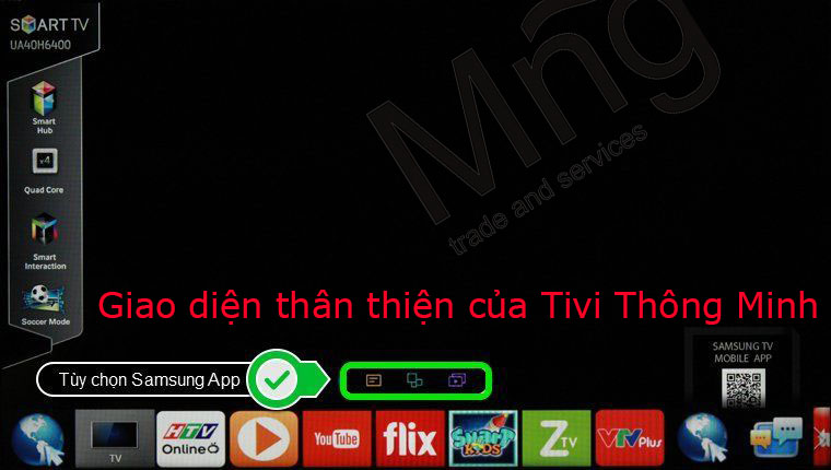 giao diện thân thiện