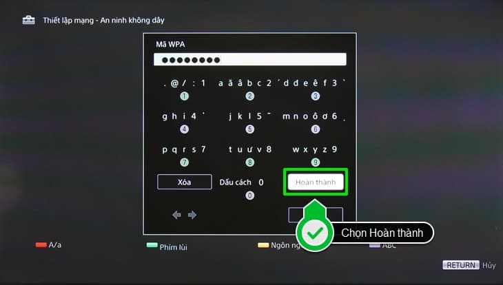 cách kết nối mạng cho tivi sony 13