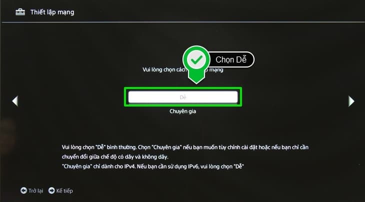 cách kết nối mạng cho tivi sony