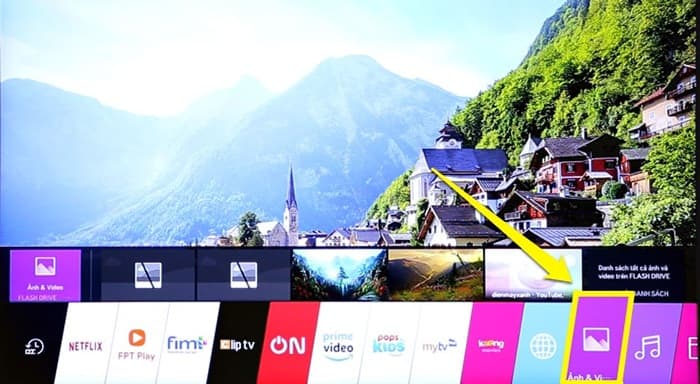 nghe nhạc xem phim trong usb trên smart tivi lg giao diện