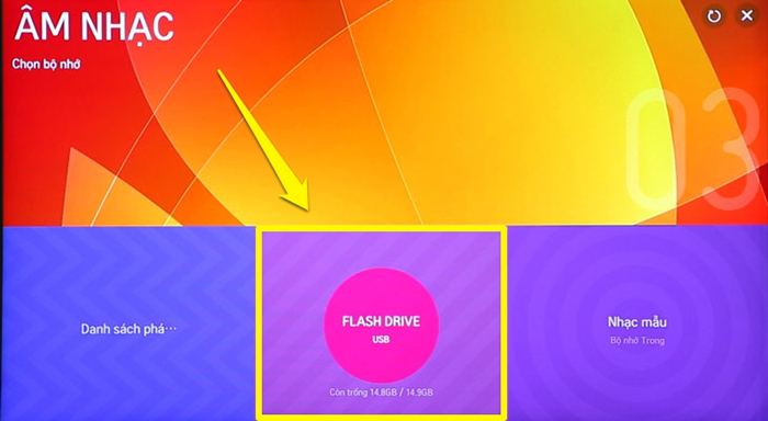 nghe nhạc xem phim trong usb trên smart tivi lg nghe nhạc