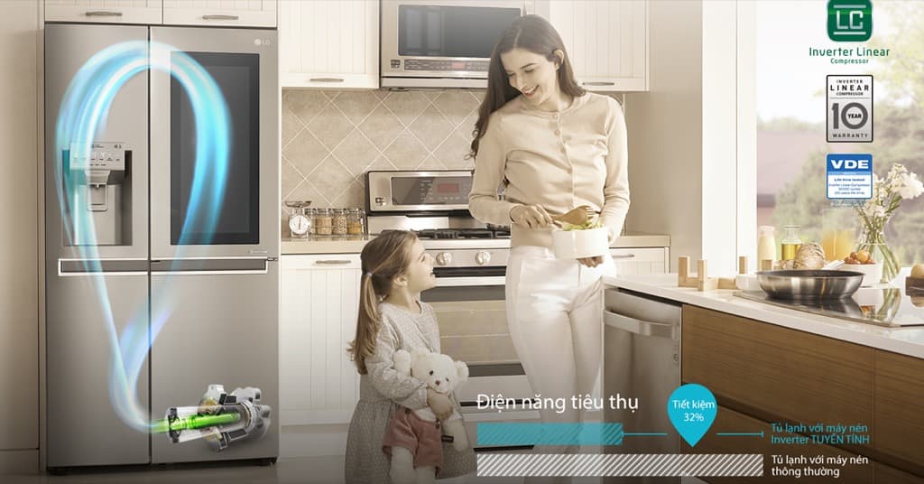 Tủ lạnh LG Door-in-Door Inverter 601 lít GR-X247JS