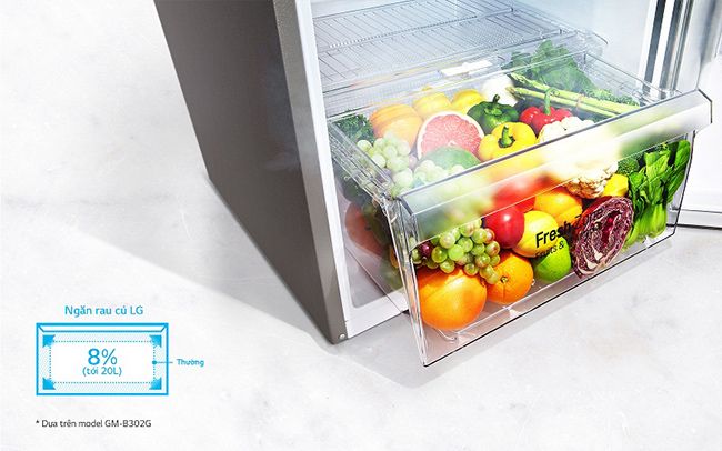 Đánh giá tủ lạnh Side By Side LG GR-D247JS 668 lít - ngăn bảo quản thực phẩm