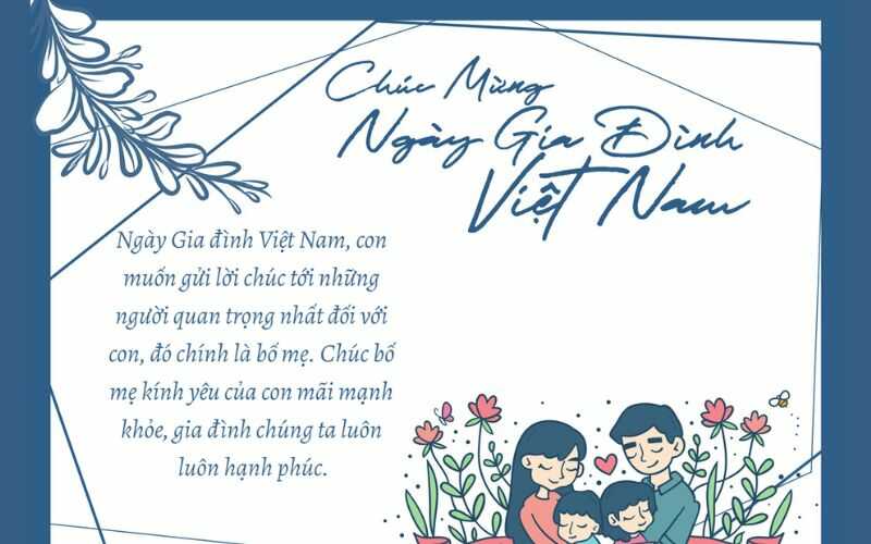  Những lời chúc ý nghĩa nhân Ngày gia đình Việt Nam