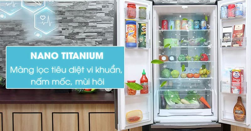 Màng lọc Nano Titanium tủ lạnh hitachi