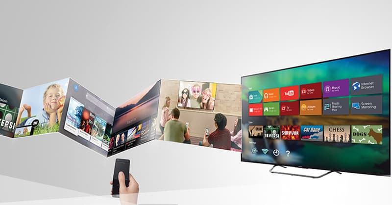 Giao diện tivi sony 4K