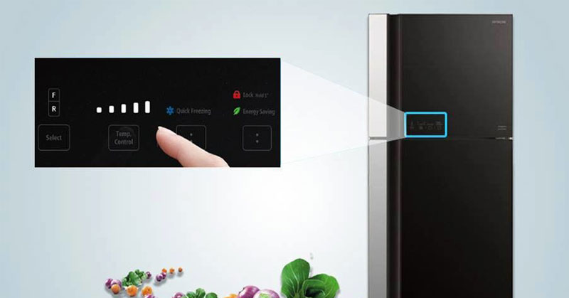 bảng điều khiển cảm ứng tủ lạnh hitachi
