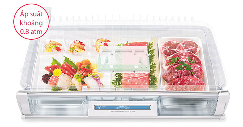 ngăn chân không tủ lạnh hitachi