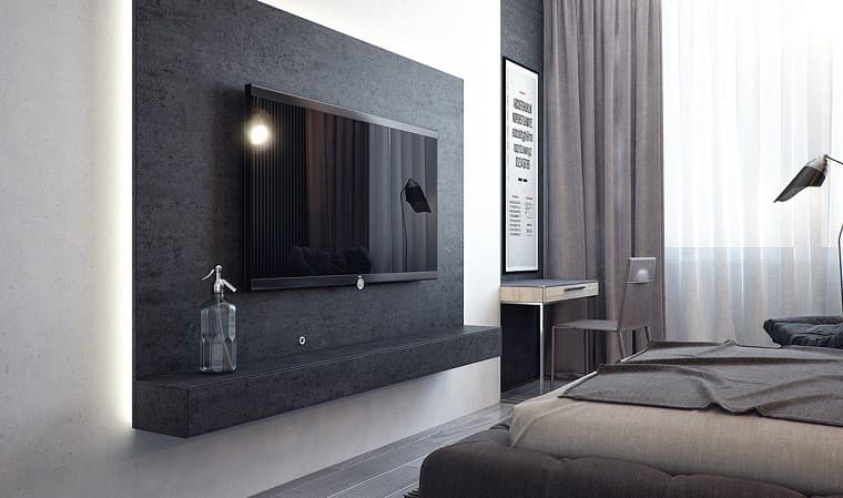 không nên đặt tivi sát vao hộc tủ