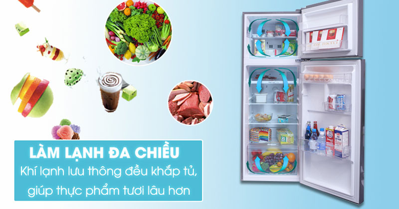 tủ lạnh LG với ngăn đá trên truyền thống