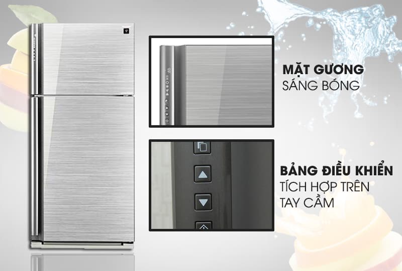 Tủ lạnh Sharp SJ-XP630PG-BK, 627 lít, Inverter