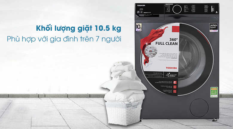  Máy giặt Toshiba Inverter 10.5 Kg TW-BK115G4V (MG)