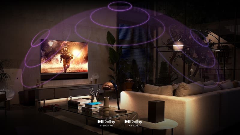 Tivi OLED LG 77C2PSA sở hữu công nghệ âm thanh vòm Dolby Atmos mạnh mẽ, sống động 