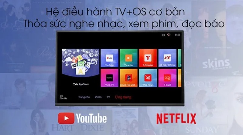 Tivi TCL Smart 32 inch L32S6300 có giao diện được thiết kế thông minh, dễ sử dụng 