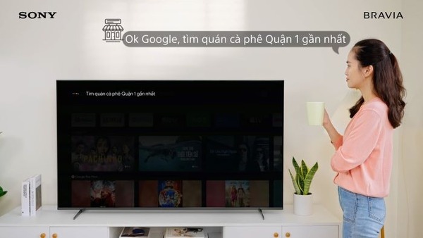 Hỗ trợ giọng nói tiếng Việt trên tivi Sony giúp tìm kiếm kết quả nhanh hơn