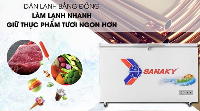 Tủ đông Sanaky 369 lít VH-3699A1