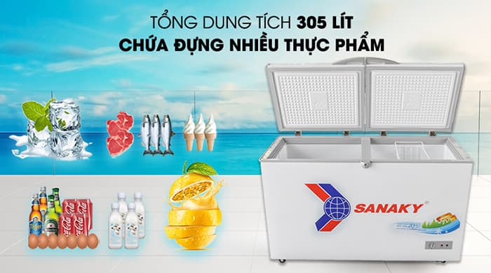 Tủ đông Sanaky 400 lít VH-4099A1