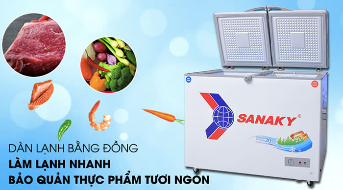 Tủ đông Sanaky 280 lít VH-2899W1