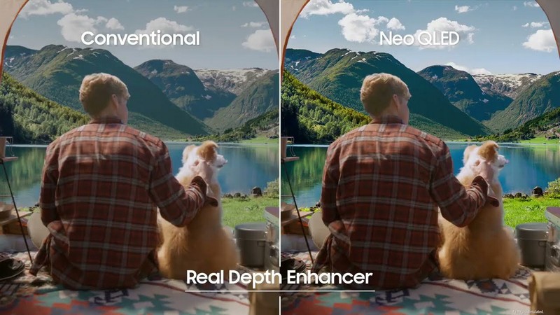 Công nghệ Real Depth Enhancer tạo chiều sâu cho mọi phân cảnh