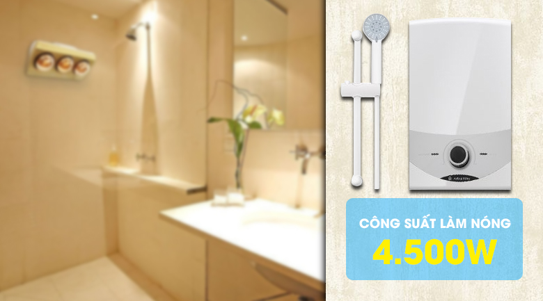 Bình nóng lạnh trực tiếp Ariston AURES COMFORT SM45E-VN ( không bơm )