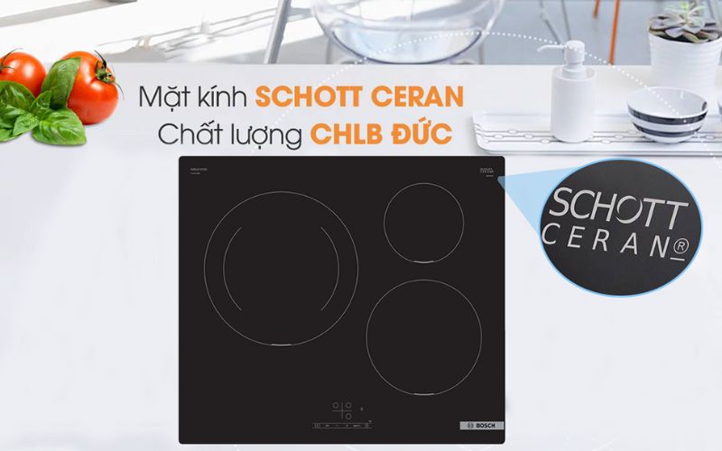 Mặt bếp bo tròn tinh tế, mặt kính Schott Ceran cao cấp điểm nhấn cho gian bếp  Mặt bếp bo tròn tinh tế, mặt kính Schott Ceran cao cấp điểm nhấn cho gian bếp