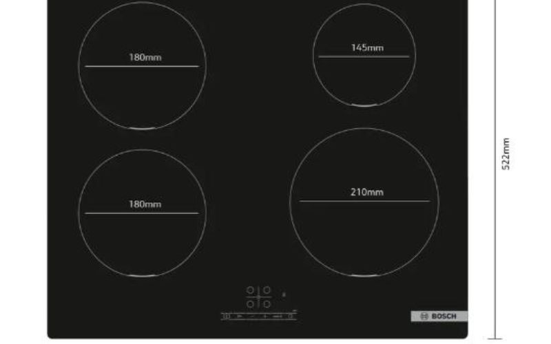 4 vùng nấu, công suất lớn 4600W nấu nướng nhanh gọn hơn  4 vùng nấu, công suất lớn 4600W nấu nướng nhanh gọn hơn