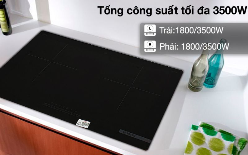  Tổng công suất lớn 3500W tăng cường quá trình nấu nướng