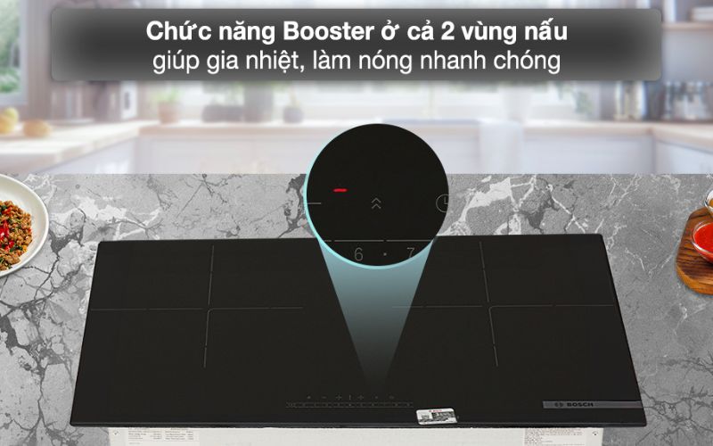  Chế độ Booster đẩy nhanh quá trình nấu nướng