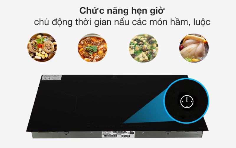 Bếp từ Electrolux EHI7260BB tích hợp tính năng hẹn giờ, giúp bạn thuận tiện quản lý thời gian nấu nướng Bếp từ Electrolux EHI7260BB tích hợp tính năng hẹn giờ, giúp bạn thuận tiện quản lý thời gian nấu nướng