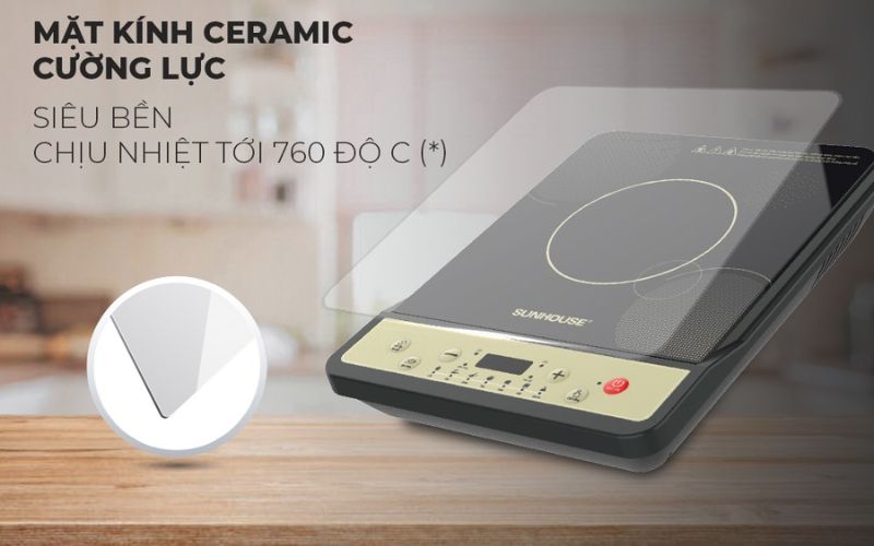 Thiết kế bền bỉ với mặt kính chịu nhiệt, bếp từ SHD6879 dễ dàng vệ sinh sau khi sử dụng Thiết kế bền bỉ với mặt kính chịu nhiệt, bếp từ SHD6879 dễ dàng vệ sinh sau khi sử dụng