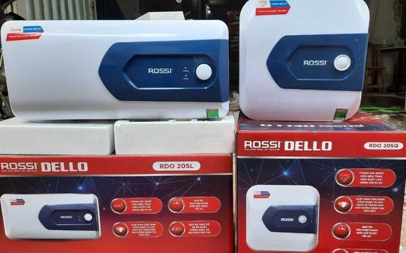 Rossi mang đến các dòng bình nóng lạnh với dung tích từ nhỏ đến lớn, phù hợp mọi không gian