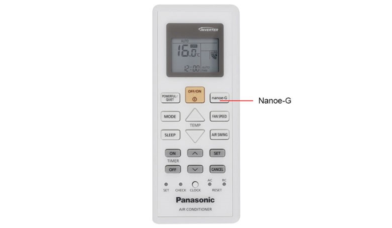 Cách điều chỉnh hướng gió của điều khiển điều hòa Panasonic