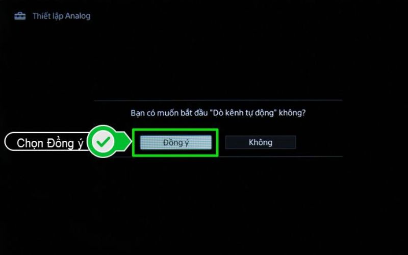 Tiếp theo, bạn chỉ cần chọn Digital Setup và kích hoạt tính năng Digital Auto Tuning Tiếp theo, bạn chỉ cần chọn Digital Setup và kích hoạt tính năng Digital Auto Tuning